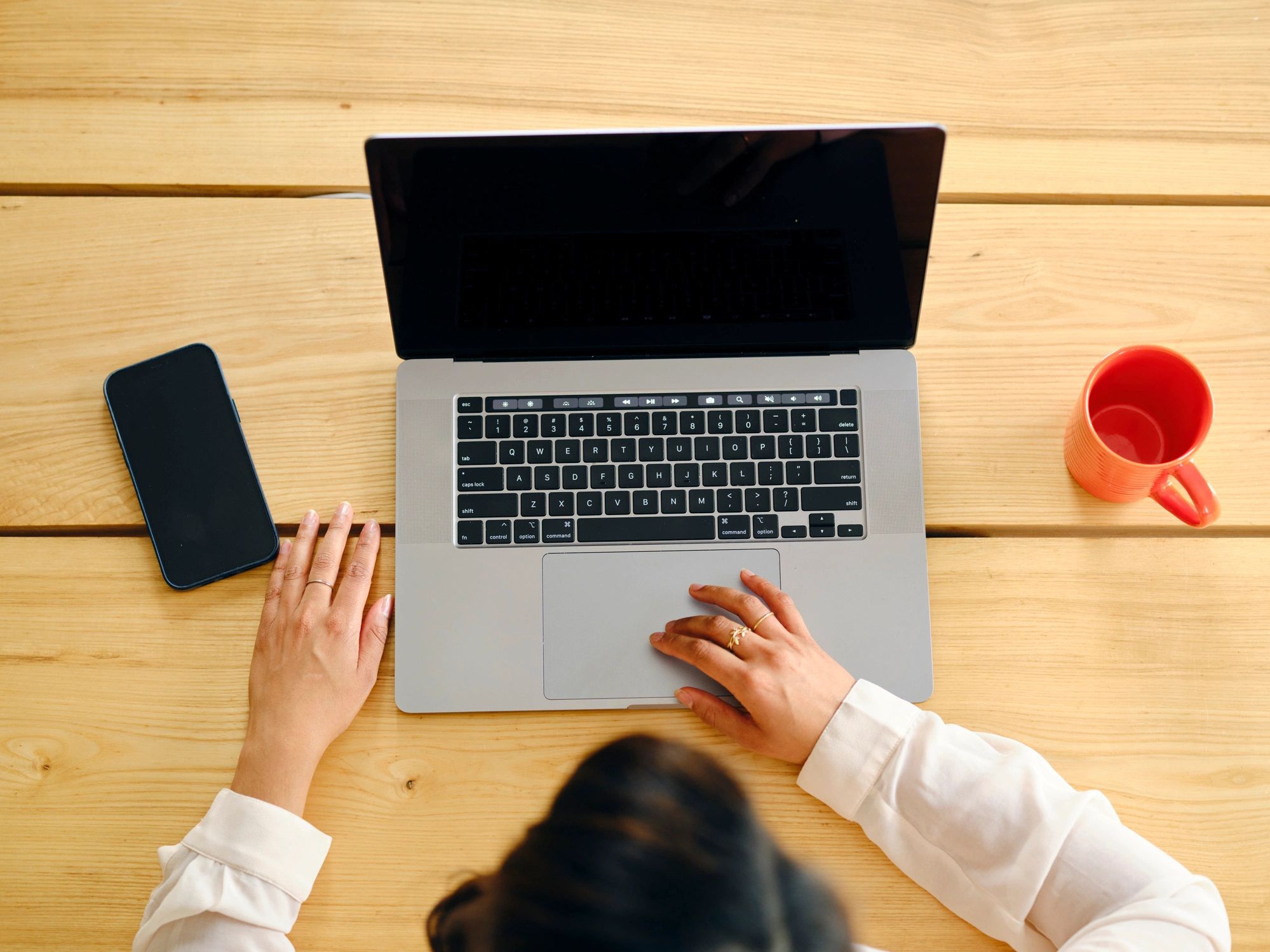 Virtual assistant working from home on a laptop